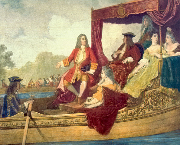 Händel y Jorge I en el Támesis