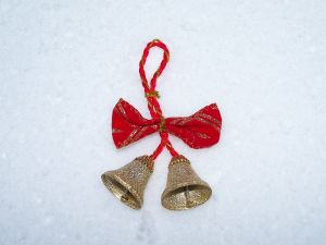 Christmas bells in the snow